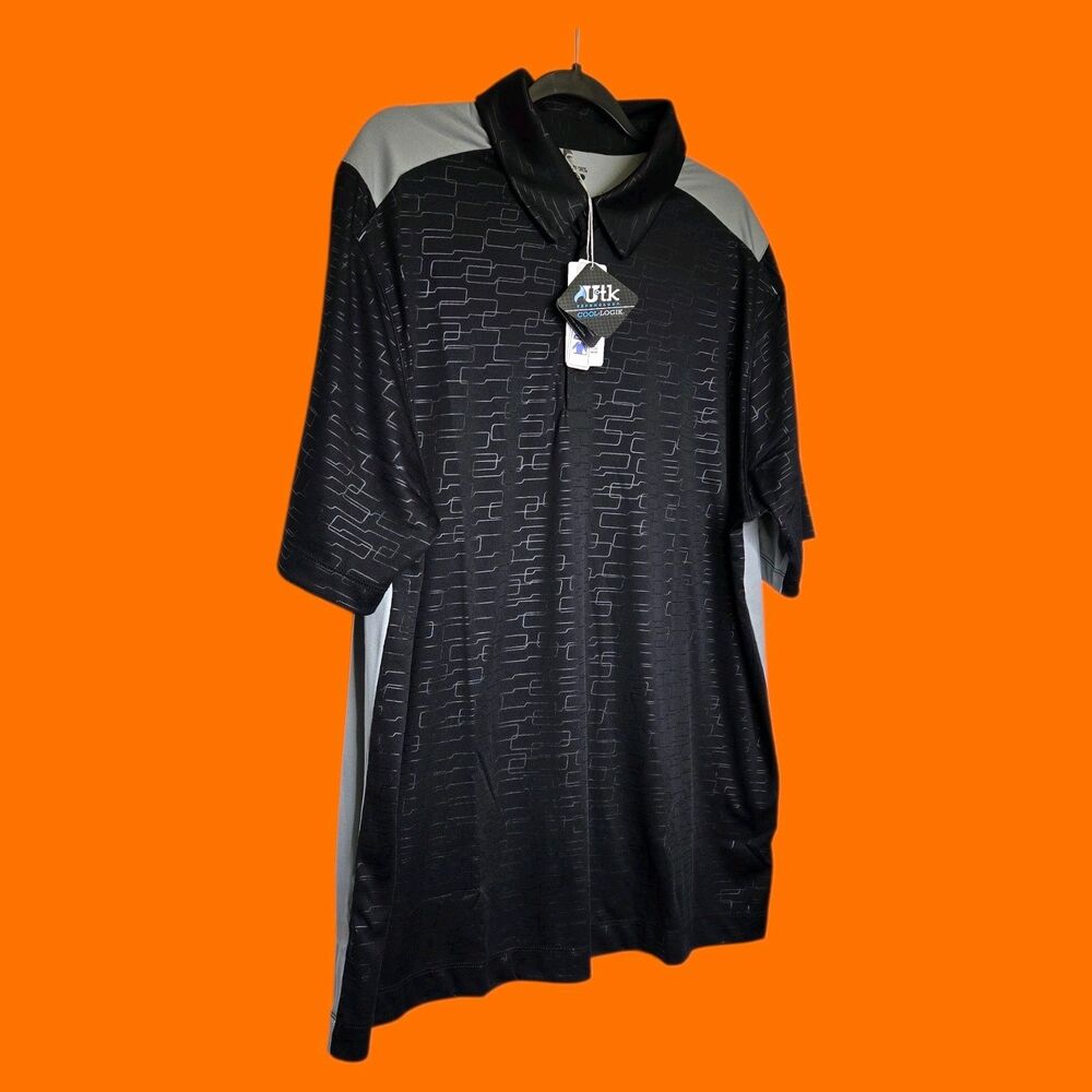 Mens 2XL Golf Polo Work Shirt Moisture Wicking UV Protection Casual Professional
